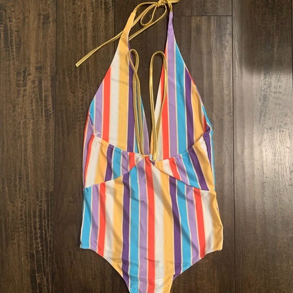 Deep V neck swim suit NWOT - Picture 2 of 3